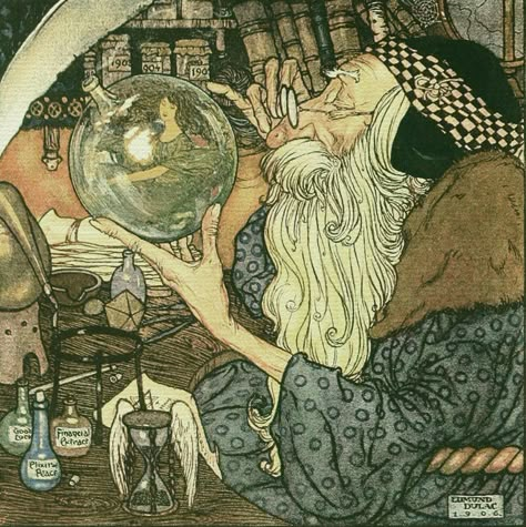 Golden Age Of Illustration, Edmund Dulac, Father Time, Arthur Rackham, Fairytale Illustration, Fairytale Art, Art Et Illustration, Illustration Vintage, Arte Fantasy