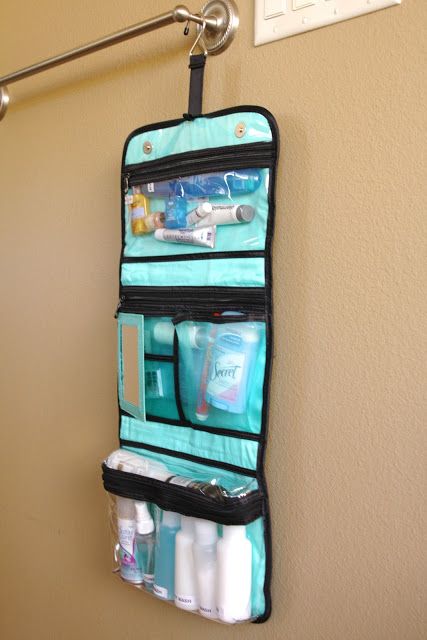 Organized Travel: Toiletry Bags - Simply Organized Simply Organized, Organized Travel, Trip Planner, Sewing Organization, Travel Toiletries, Toiletry Bag Travel, Hanging Bag, Travel Organization, Packing Tips For Vacation