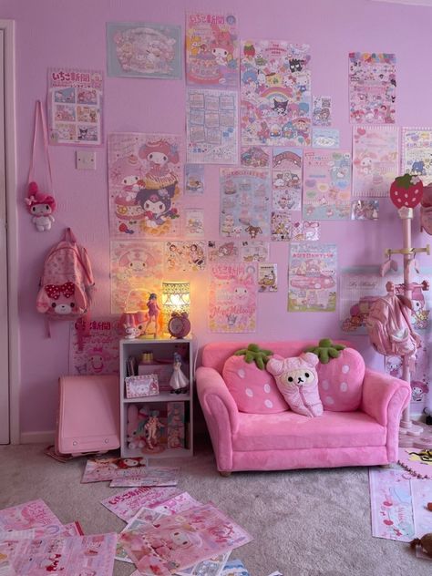 #pcgaming #pcgamer #kawaii #pink #pinknails #viralpost #pinkaesthetictheme #fashion #aesthetic #shorts #tiktok #1 #animeicons Pink Core Room, Room Ideas Bedroom Pink, Cutecore Room, Kawaii Room Ideas, Hello Kitty Room Decor, Pink Core, Kawaii Bedroom, Bedroom Pink, Otaku Room