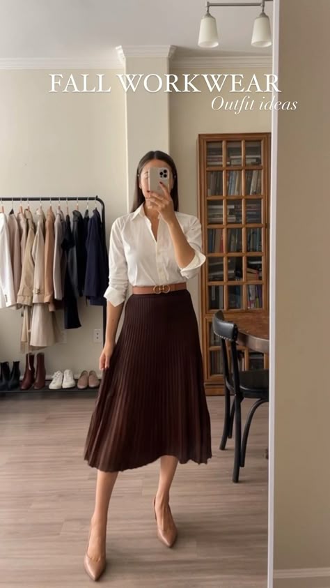 Fall Business Looks For Women, Formal Wear Women Skirt, Classic Easter Outfit Women, Women Formals Office, Work Skirts For Women, Smart Casual Women Skirt Outfits, Formal Skirt Outfits For Women, Business Casual Size 12 Women, Womens Professional Dress