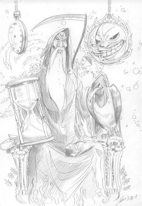 Father Time Father Time Drawing, Father Time Character Design, Time Character Design, Mother Nature And Father Time, Line Ideas, Mother Images, Father Time, Time Drawing, Cool Images