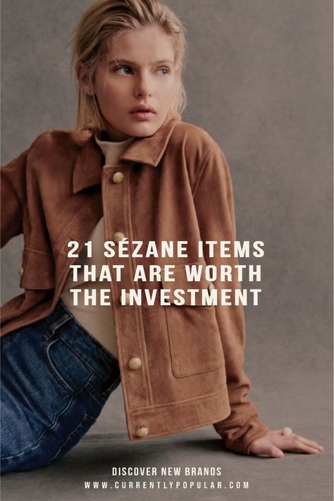 Looking for fall wardrobe staples? Explore Sézane's Fall 2024 collection with our curated picks. Discover which pieces are must-haves, including sweaters, trousers, and more. Update your look with timeless Parisian-inspired style. Sezane Fall 2024, Nathalie Dumeix Outfit, Sezane Sweater Outfit, Classic Fall Style 2024, Sezane Inspired Outfits, Anthropologie Fall Outfits, Sezane Gaspard Outfit, Sezane Will Jacket Outfit, Sezane Outfit Ideas