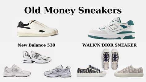 7 Best Old Money Sneakers - changestry.com Old Money Sneakers, Old Money Shoes, Old Money Fits, Old Money Style, Sneakers Women, Fashion Life, Quiet Luxury, Sneakers Shoes, Old Money