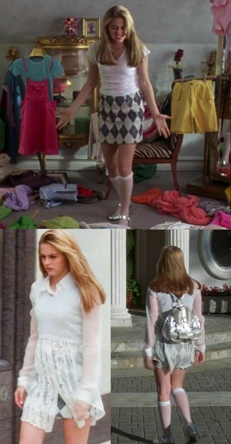 Cher Horowitz Clueless outfit Cher From Clueless Outfits, Cher Outfits Clueless, Clueless Cher Outfits, Cher Iconic Looks, Clueless Outfits Inspiration, Cher Horowitz Outfit, Cher Clueless Outfit, Cher Outfit, Blair Outfits