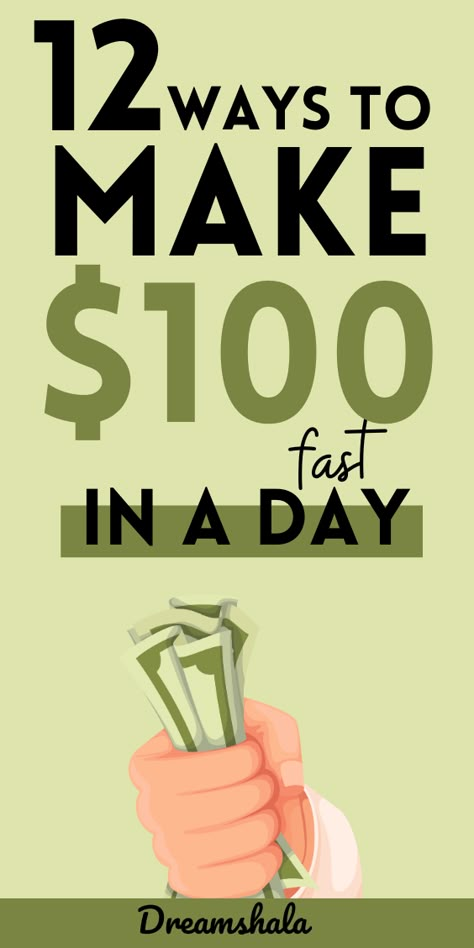 Looking for ways to make extra money fast? No matter what your skills are, you can find something that will work for you! You can earn up to $100 a day, that's up to $3,000 a month! It's up to you how much you want to work! Make Extra Money | Make Money Online | Make Money From Home | Make Money at Home | Side Hustle | Money Making Ideas How Make Money From Home, Business That Make Money Fast, 100 Ways To Make Money, Ways To Get Money Online, Quick Cash Ideas Extra Money, How To Earn Online, Skills That Make Money, Make 10000 A Month, Best Side Hustles Extra Cash