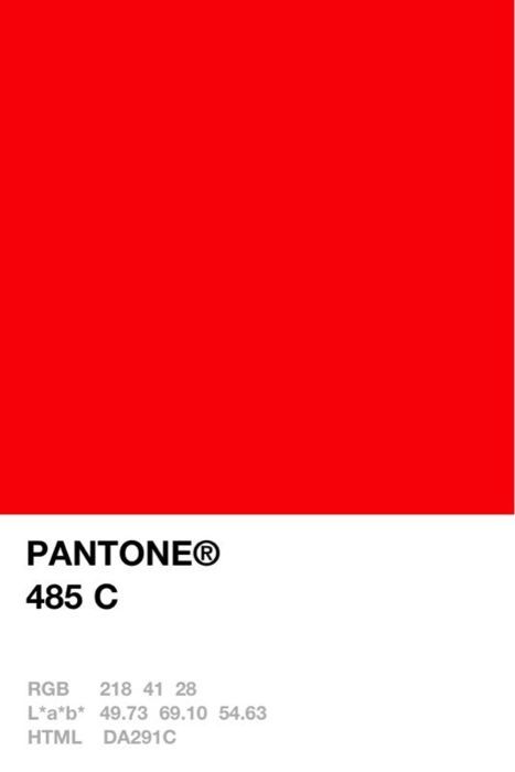 Pantone 485, Red Pantone, Orange Paint Colors, Pantone Red, Red Paint Colors, Ogilvy Mather, Pantone Colours, Front Door Paint Colors, Pantone Colour Palettes