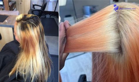 How to Fix Uneven Bleached Hair How To Bleach Wash Your Hair, How To Bleach Hair Without Damage, Bad Bleached Hair, How To Fix Orange Hair After Bleaching, Hair Dye Techniques At Home, Bleach Bath Hair Before And After, Uneven Bleached Hair, Bleach Bath Hair, Tone Orange Hair