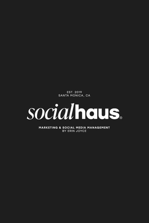 Social Haus | Marketing & Social Media Management Agency | Brand Identity & Logo Design Serif Logo Design, Agency Brand Identity, Minimalist Logo Branding, Management Logo, Serif Logo, Business Fonts, Design Studio Logo, Social Media Management Services, Identity Logo Design