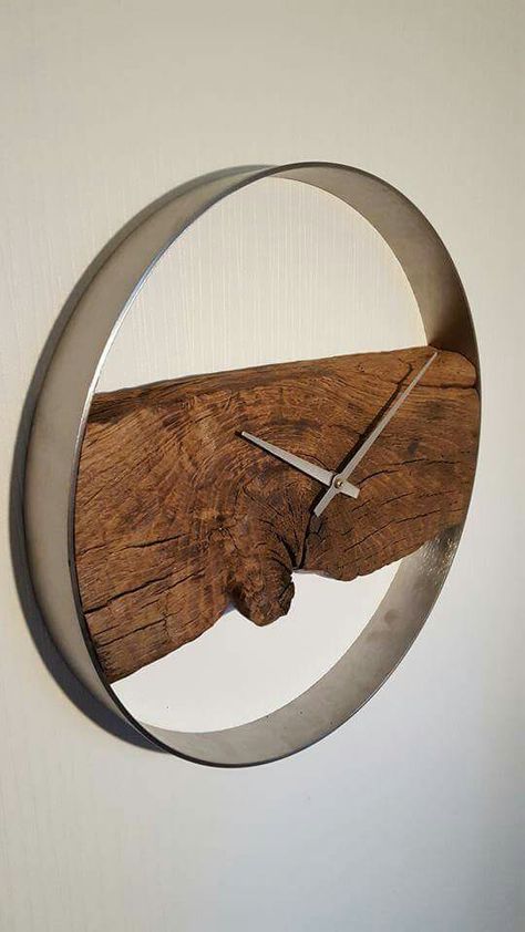 인테리어가구 Diy Wall Clock Ideas, Clock Diy, Clock Ideas, Diy Wand, Diy Wall Clock, Diy Clock Wall, Modern Clock, Wooden Projects, Diy Clock