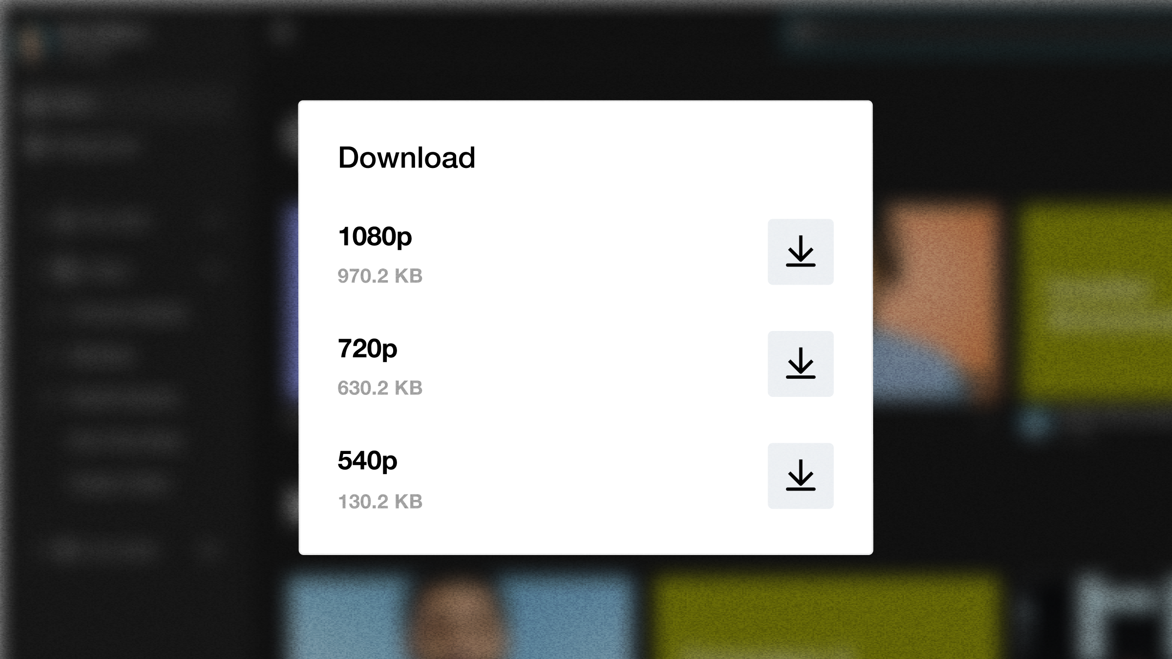 1080p 해상도와 같은 고화질 Vimeo 동영상 형식을 다운로드하세요.