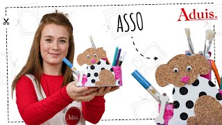 Organisateur de bureau DIY – Instructions pour la réalisation – Chien «Asso»