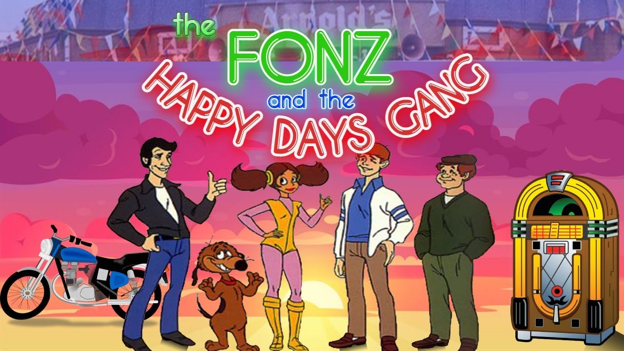 The Fonz and the Happy Days Gang