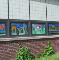 Classroom Window Painting