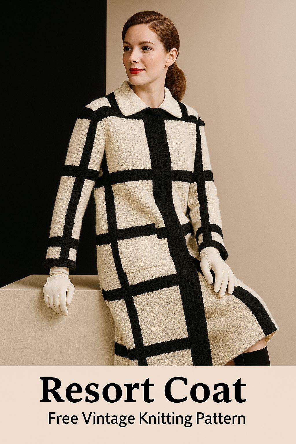 Resort Coat Pattern – Free Vintage Knitting Pattern