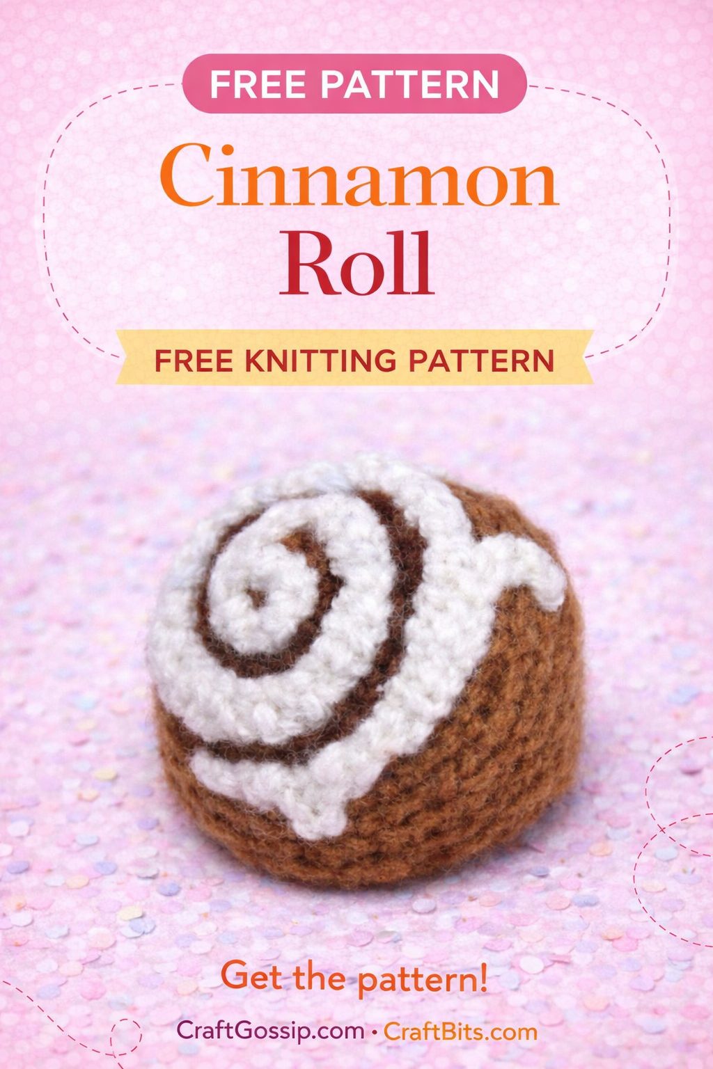 Cinnamon Roll Bun – Cinnabun- Free Knitting Pattern