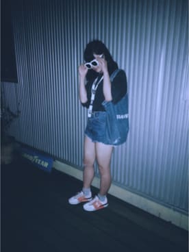 「NIKE(ナイキ)のアイテム(財布/小物)」を使った、mOMoさん(レディース・152cm)の夏コーディネート