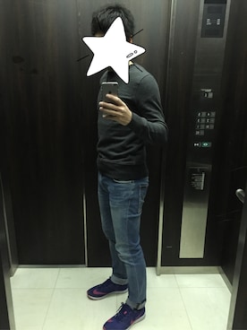「NIKE(ナイキ)のアイテム(レインシューズ)」を使った、Tachibananaさん(メンズ・175cm)の冬コーディネート