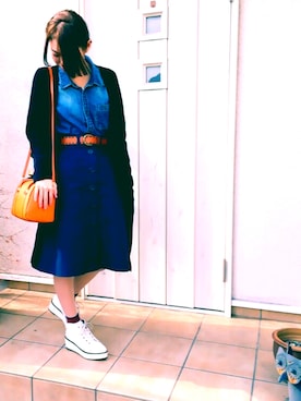 O-chaNさんの「MARC BY MARC JACOBS Logo Pendant Necklace（Marc by Marc Jacobs | マークバイマークジェイコブス）」を使ったコーディネート