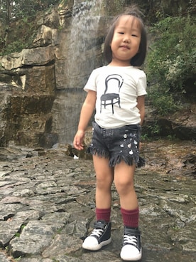 「NIKE(ナイキ)のアイテム(スカート)」を使った、甲骨さん(レディース・165cm)の秋コーディネート