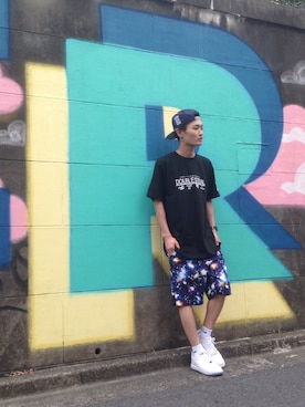 「NIKE(ナイキ)のアイテム(ソックス/靴下)」を使った、つるマンさん(メンズ・175cm)の夏コーディネート
