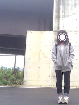 「NIKE(ナイキ)のアイテム(パーカー)」を使った、Naaさん(レディース・150cm)の夏コーディネート