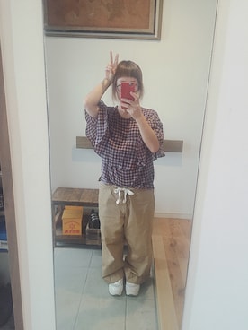 「NIKE(ナイキ)のアイテム(スマホケース/カバー)」を使った、しゅうさん(レディース・152cm)の秋コーディネート