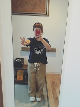 「NIKE(ナイキ)のアイテム(スマホケース/カバー)」を使った、しゅうさん(レディース・152cm)の秋コーディネート