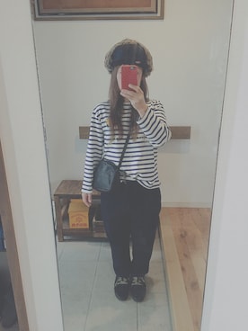「NIKE(ナイキ)のアイテム(スマホケース/カバー)」を使った、しゅうさん(レディース・152cm)の秋コーディネート