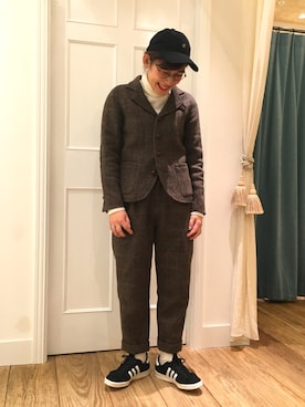 IKUYO HIRAYAMAさんの（HARRIS TWEED | ハリスツイード）を使ったコーディネート