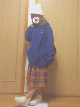 「NIKE(ナイキ)のアイテム(パーカー)」を使った、いけやんさん(レディース・147cm)の秋コーディネート