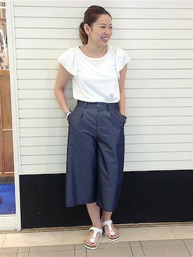 ivory court ランドマークプラザ店スタッフさん(レディース・161cm)の夏コーディネート