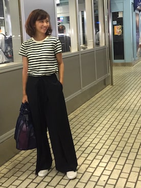 安田美沙子さんの（biotope | ビオトープ）を使ったコーディネート