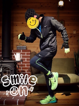 「NIKE(ナイキ)のアイテム(手袋)」を使った、hide◡̈さん(メンズ・173cm)の冬コーディネート