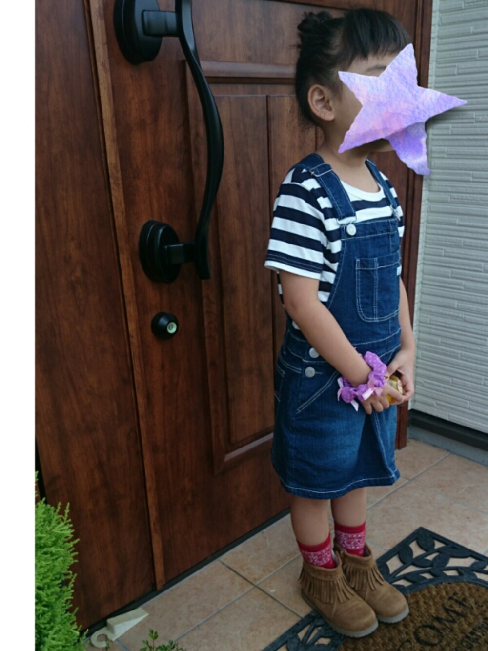 maimai⭐さんの「総柄クルーソックス（petit main）」を使ったコーディネートの1枚目の写真