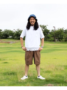 「VOO(ヴォー)のアイテム(パンツ)」を使った、マッシーさん(メンズ・174cm)の夏コーディネート