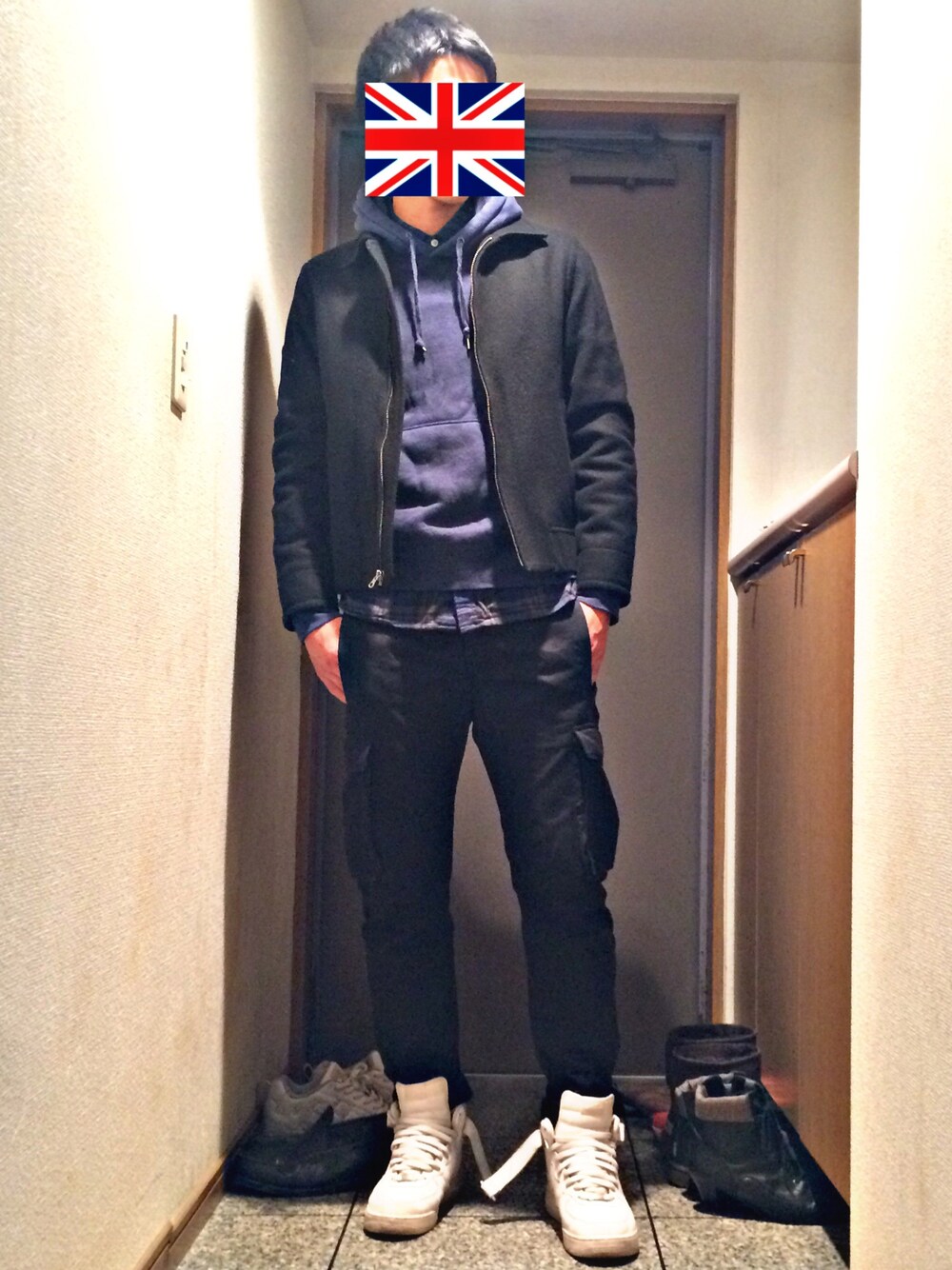 Noske.さんの「NIKE AIR FORCE 1 MID（Khaju）」を使ったコーディネートの1枚目の写真