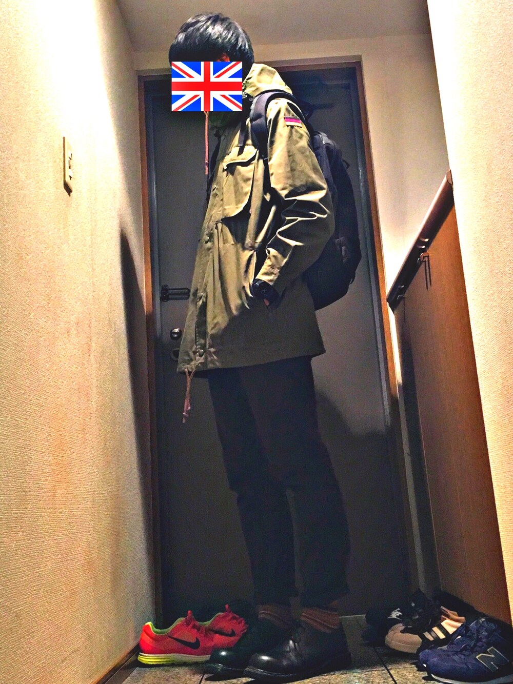 Noske.さんの「Dr.Martens 1461 3EYE SHOE [ドクターマーチン 1461 3アイ シューズ]（atmos/atmos girls）」を使ったコーディネートの1枚目の写真