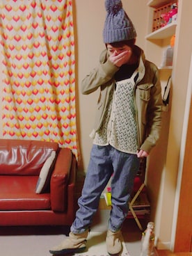 「NIKE(ナイキ)のアイテム(ブーツ)」を使った、emco+mさん(レディース・160cm・40代)の秋コーディネート