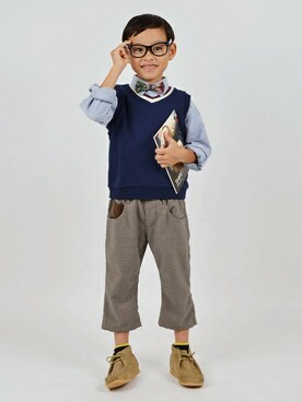 りっくんさんの「SHIPS KIDS:O.X. ボタンダウン ロングスリーブ(kids)（SHIPS | シップス）」を使ったコーディネート