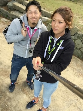 「adidas(アディダス)のアイテム(ネックレス)」を使った、☺︎︎HALULU☺︎︎さん(レディース・158cm)の秋コーディネート