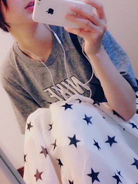 「NIKE(ナイキ)のアイテム(Tシャツ/カットソー)」を使った、hirrroko14さん(レディース・164cm)の夏コーディネート