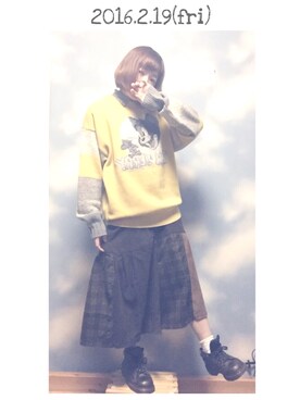 「±0(プラスマイナスゼロ)のアイテム」を使った、moonちゃん。さん(レディース・154cm)の冬コーディネート