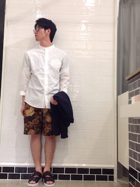 「VOO(ヴォー)のアイテム(パンツ)」を使った、☀︎さん(メンズ・171cm)の夏コーディネート