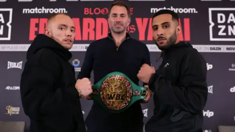 Sunny Edwards and Galal Yafai face off in the pre-fight press conference