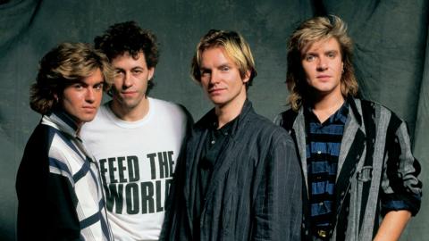 George Michael, Bob Geldof, Sting, Simon Le Bon