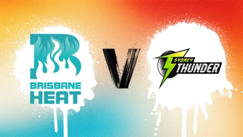 Brisbane Heat v Sydney Thunder badge graphic