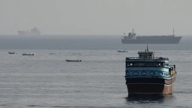 Doonii Ulaa Hormuuz keessa imaltu bakka Musandam irraa, Omaan, Hagayya 03, 2026