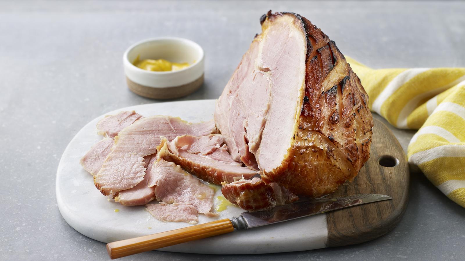 Slow cooker honey roast ham