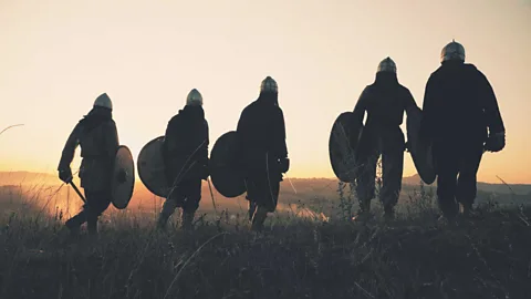 Vikings in the distance