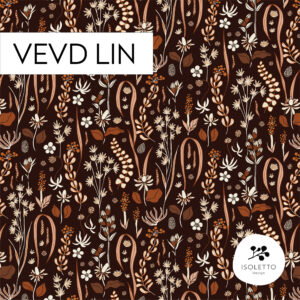 Vevd lin: Samla brun / per 0,5 m